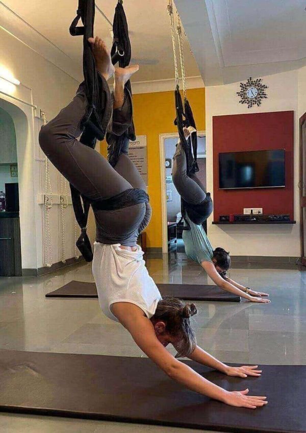 Hero Image Aerial Yoga at Samsara the Yoga Studio